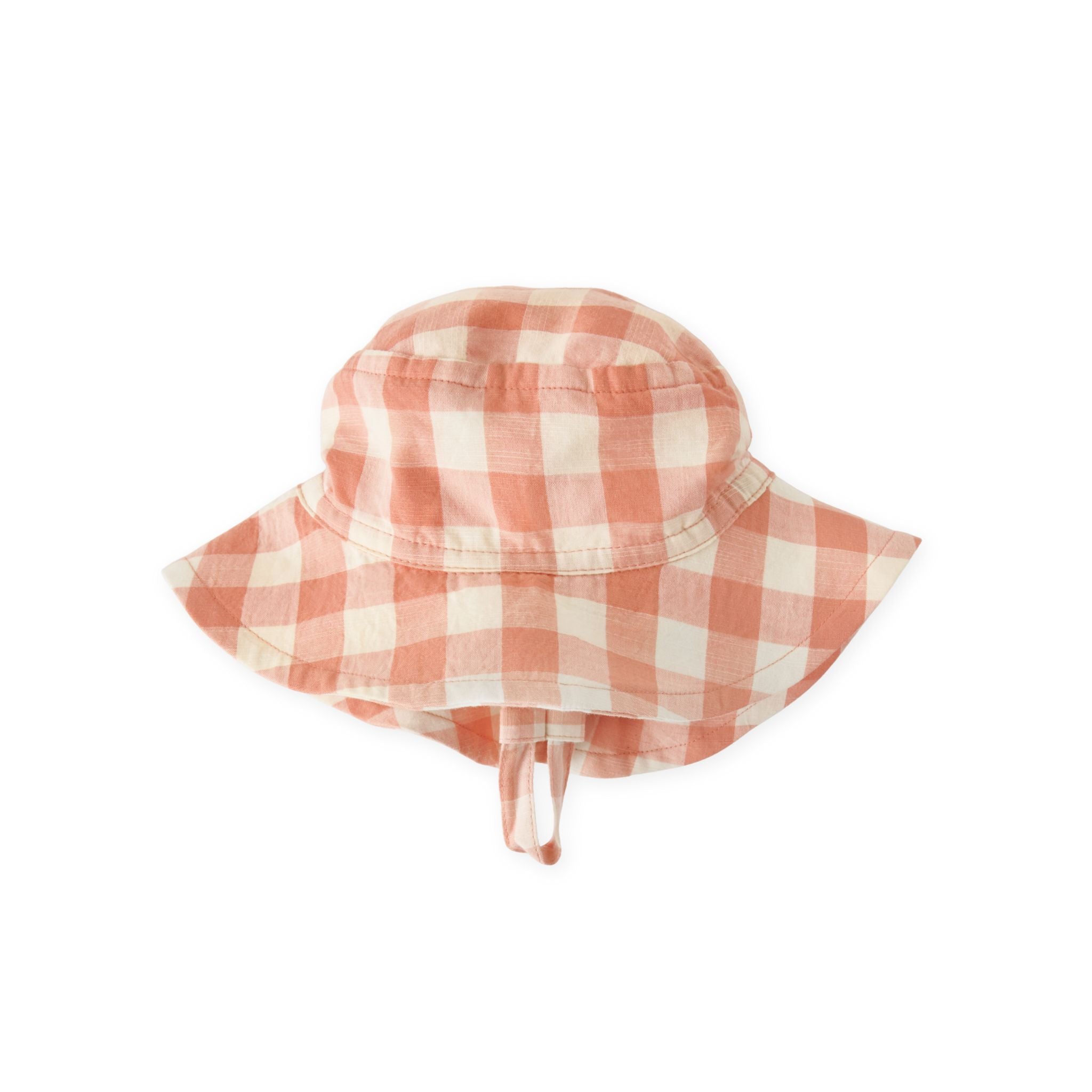 checkmate bucket hat melon in pinks pattern