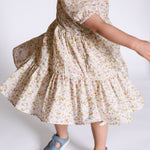kids tiered dress floret