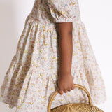 kids tiered dress floret