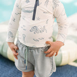 swim rash guard & short life aquatic