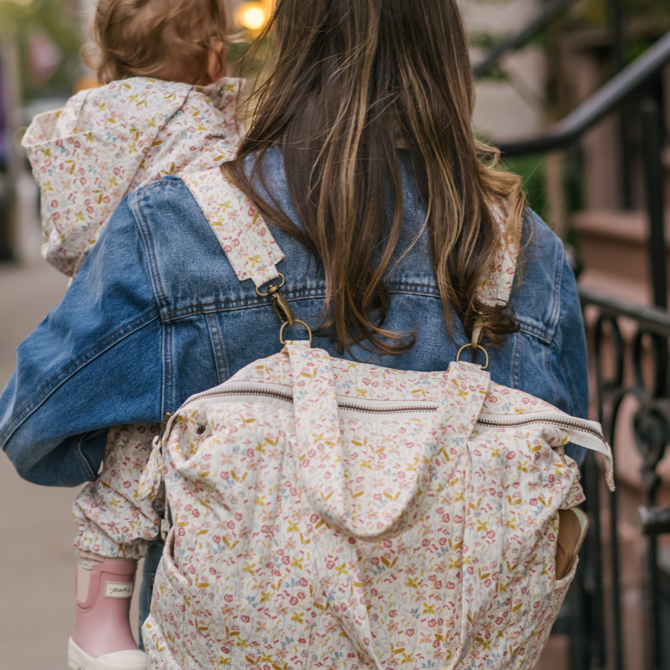 convertible diaper bag floret