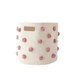 pom basket bin rose pink in pinks pattern