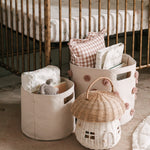 pom basket bin rose pink