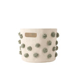 pom basket pint sage in greens pattern